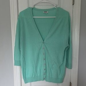 Old Navy Basic V-Neck Cardigan in Aqua Bath